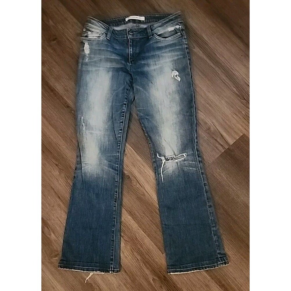 Joe's Womens Jeans 29 Medium Wash Denim Distressed Bootcut  Fit: Honey - Picture 8 of 9